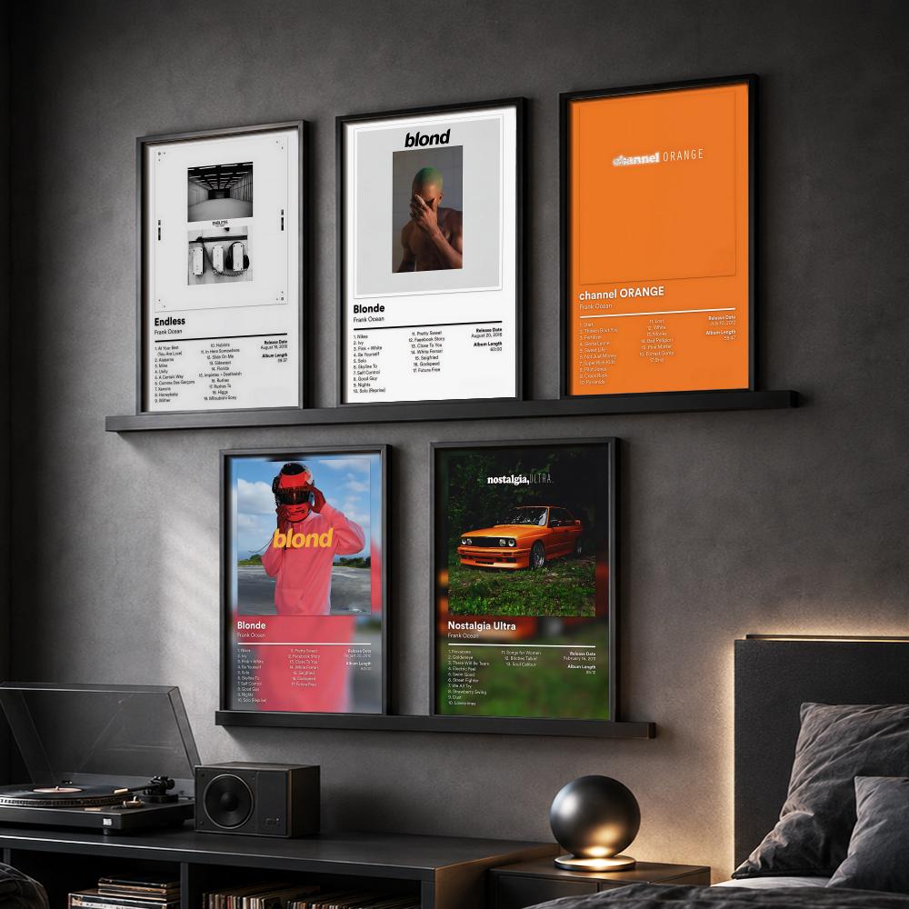 Interior Design Poster - เอฟ-แฟรงค์ โอเชียน แร็ปเปอร์ ภาพวาดดนตรี ภาพเขียนพู่กัน โปสเตอร์ผ้าใบ