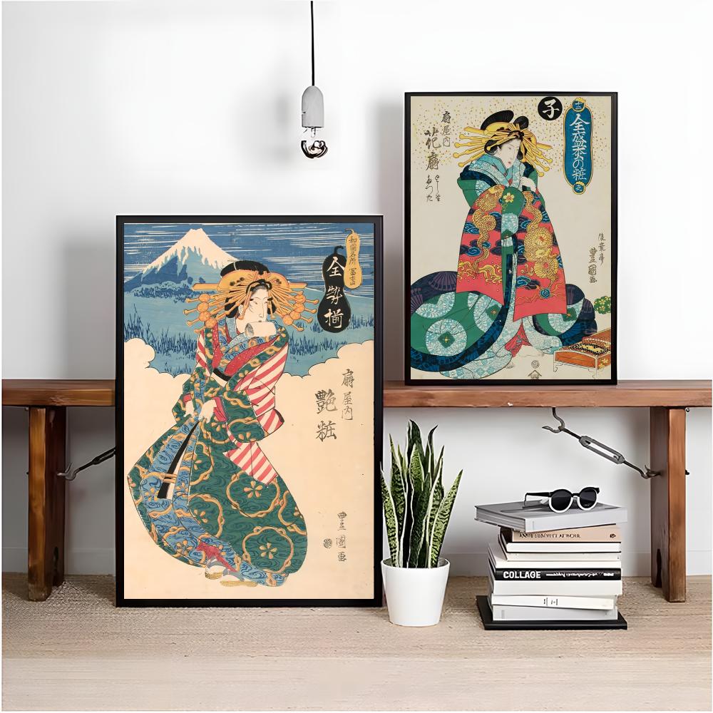โปสเตอร์เกอิชาญี่ปุ่นย้อนยุค ส - Interior Design Poster บทวิจารณ์และราคา