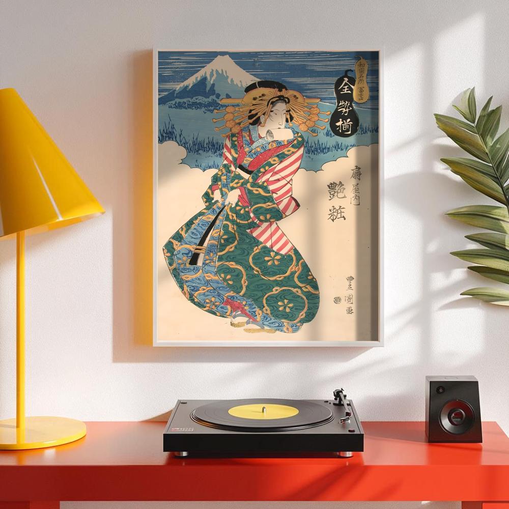โปสเตอร์เกอิชาญี่ปุ่นย้อนยุค ส - Interior Design Poster บทวิจารณ์และราคา