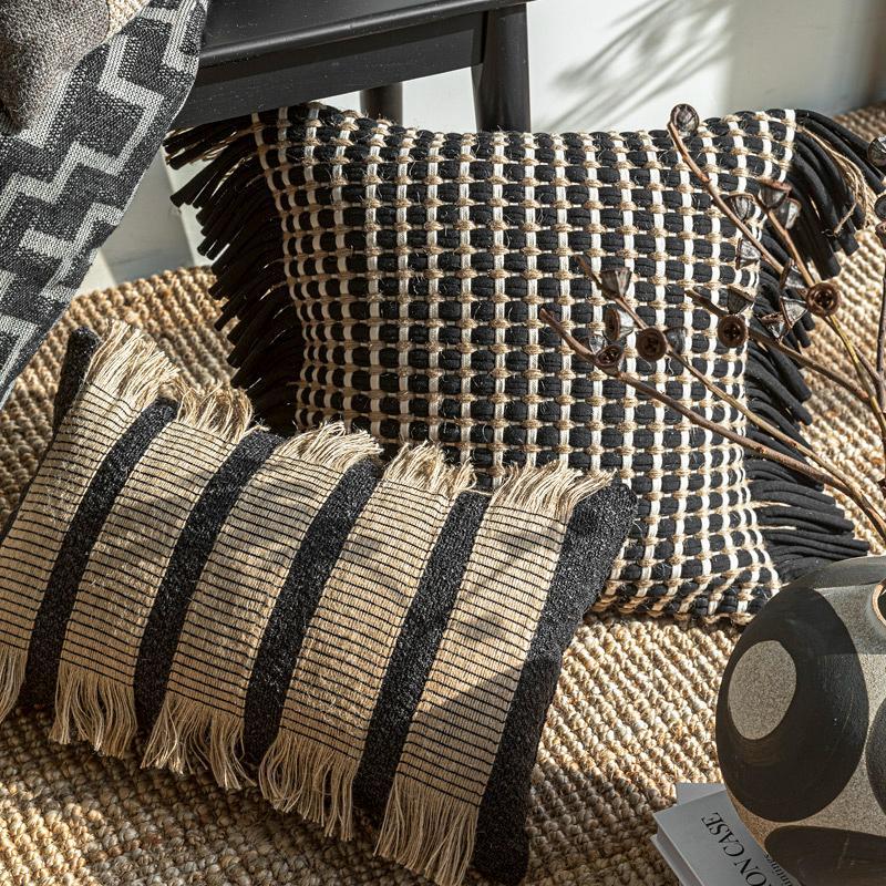 ปลอกหมอนอิงทอหนาพิเศษ ผ้าผสมธร - Textured Throw Natural บทวิจารณ์และราคา