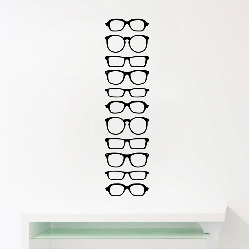 แว่นตา Hipster แถบไวนิลสติ๊กเก - Interior Design Magazine บทวิจารณ์และราคา