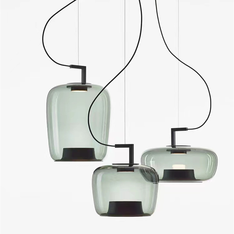 โคมไฟเพดานแก้วแบบแขวนทันสมัยสำ - Interior Design Elements บทวิจารณ์และราคา