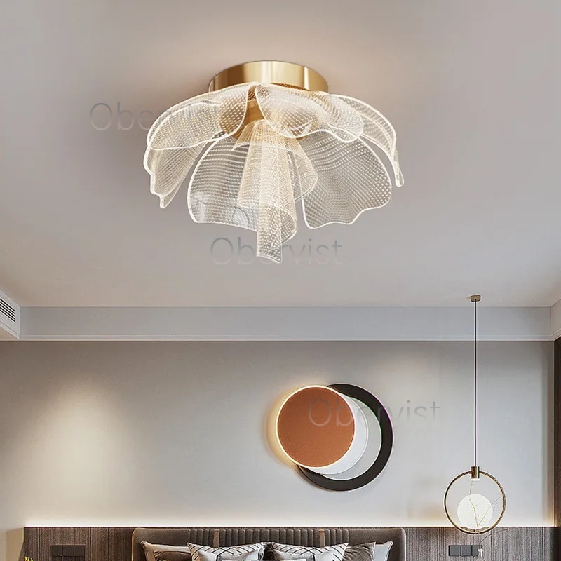 โคมไฟเพดาน LED ดีไซน์ดอกไม้เรี - Interior Design Elements บทวิจารณ์และราคา
