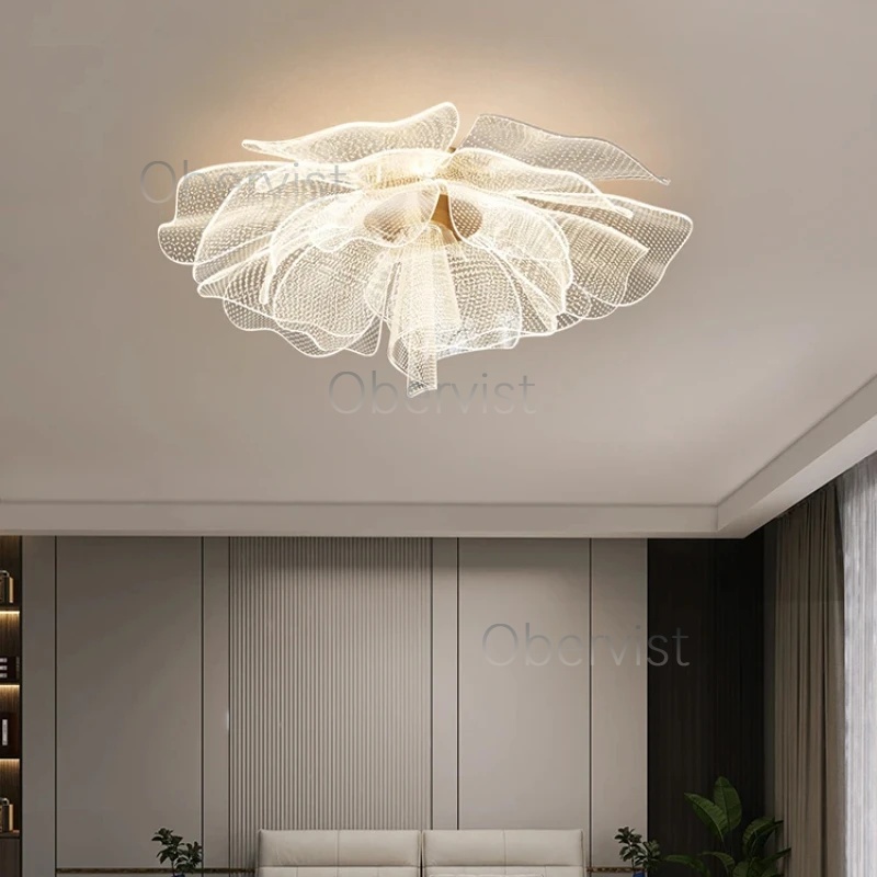 โคมไฟเพดาน LED ดีไซน์ดอกไม้เรี - Interior Design Elements บทวิจารณ์และราคา