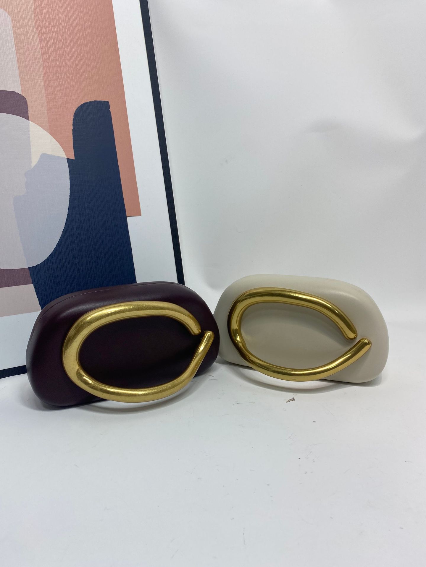 Big Gold โลหะปิดคลัทช์กระเป๋าผ - Interior Design Gold บทวิจารณ์และราคา