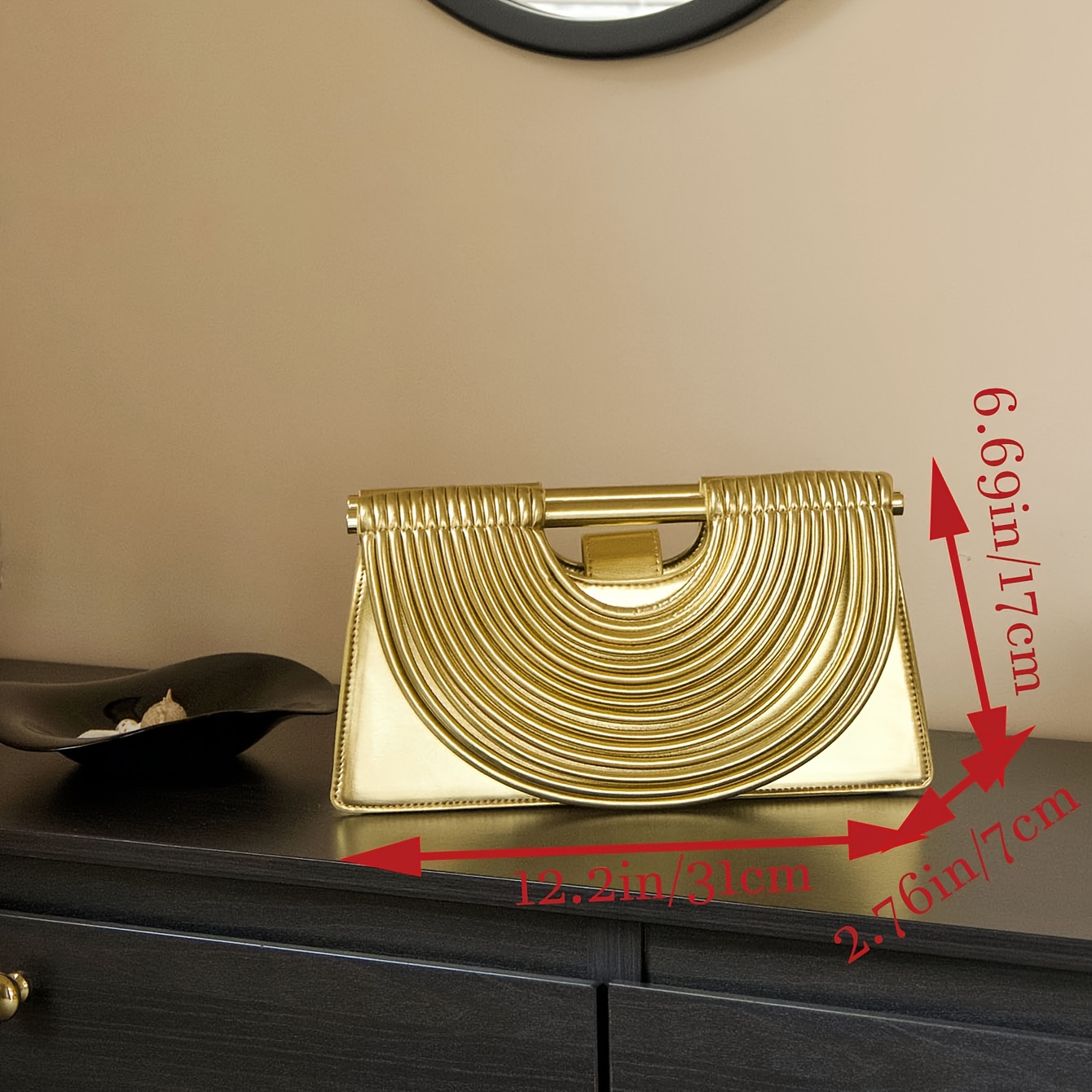กระเป๋าถือสตรี2025 New Gold Lu - Interior Design Gold บทวิจารณ์และราคา