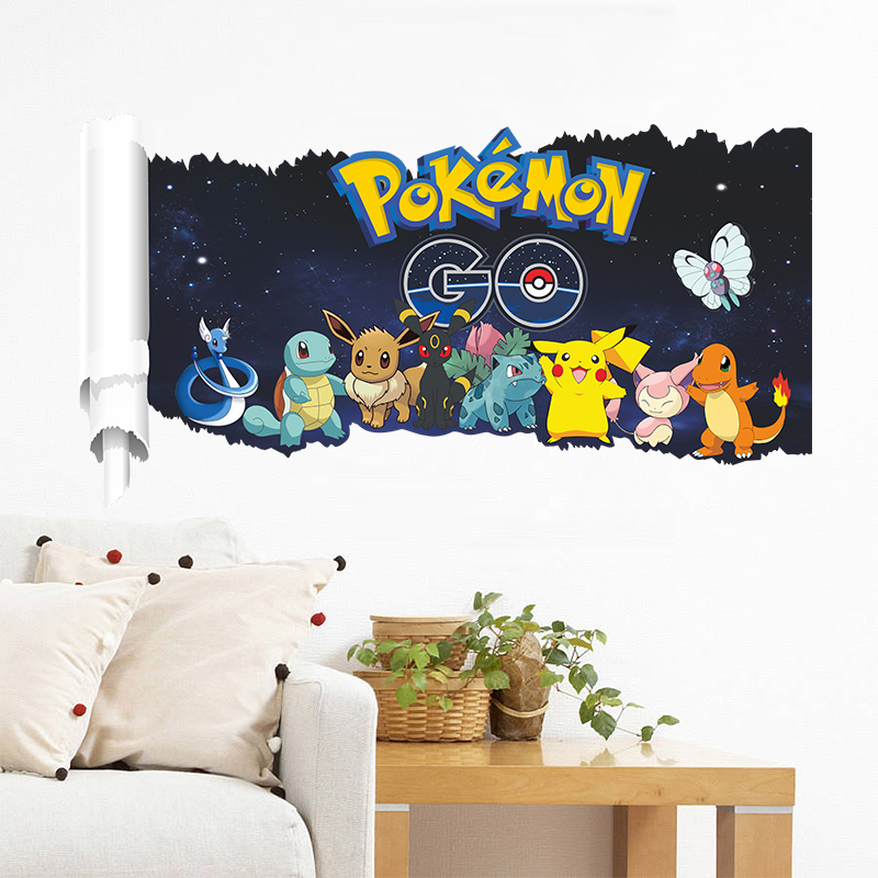 สติกเกอร์ติดผนังการ์ตูน Pokémo - Interior Design Magazine บทวิจารณ์และราคา