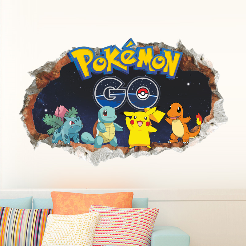 สติกเกอร์ติดผนังการ์ตูน Pokémo - Interior Design Magazine บทวิจารณ์และราคา