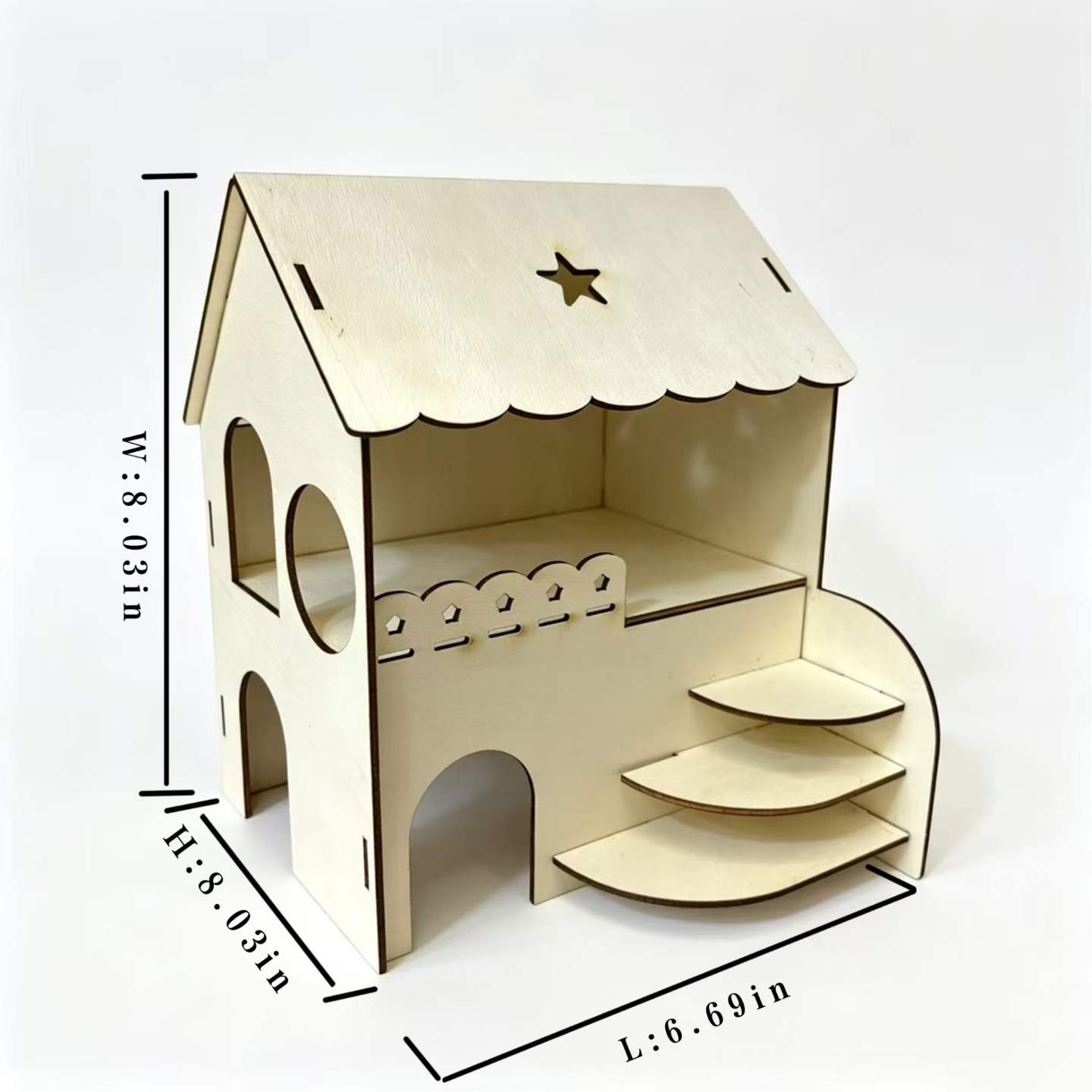 บ้านไม้สองชั้นสำหรับหนูแฮมสเตอ - Interior Design Gold บทวิจารณ์และราคา