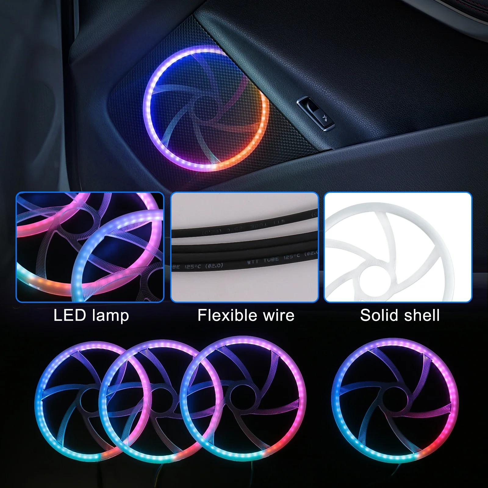 ไฟตกแต่งภายในรถยนต์ LED 6 in 1 - Interior Design Elements บทวิจารณ์และราคา