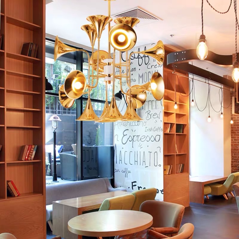 Nordic ทรัมเป็ตจี้โคมไฟสําหรับ - Interior Design Years Of Study บทวิจารณ์และราคา