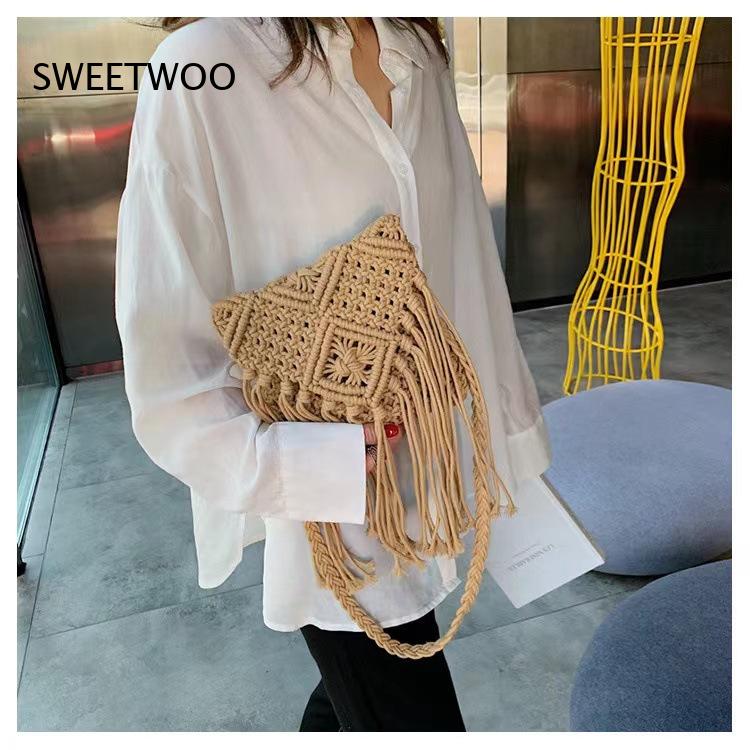 กระเป๋าสะพายข้างผ้าฝ้ายทอมือลา - Interior Design Earth Tones บทวิจารณ์และราคา