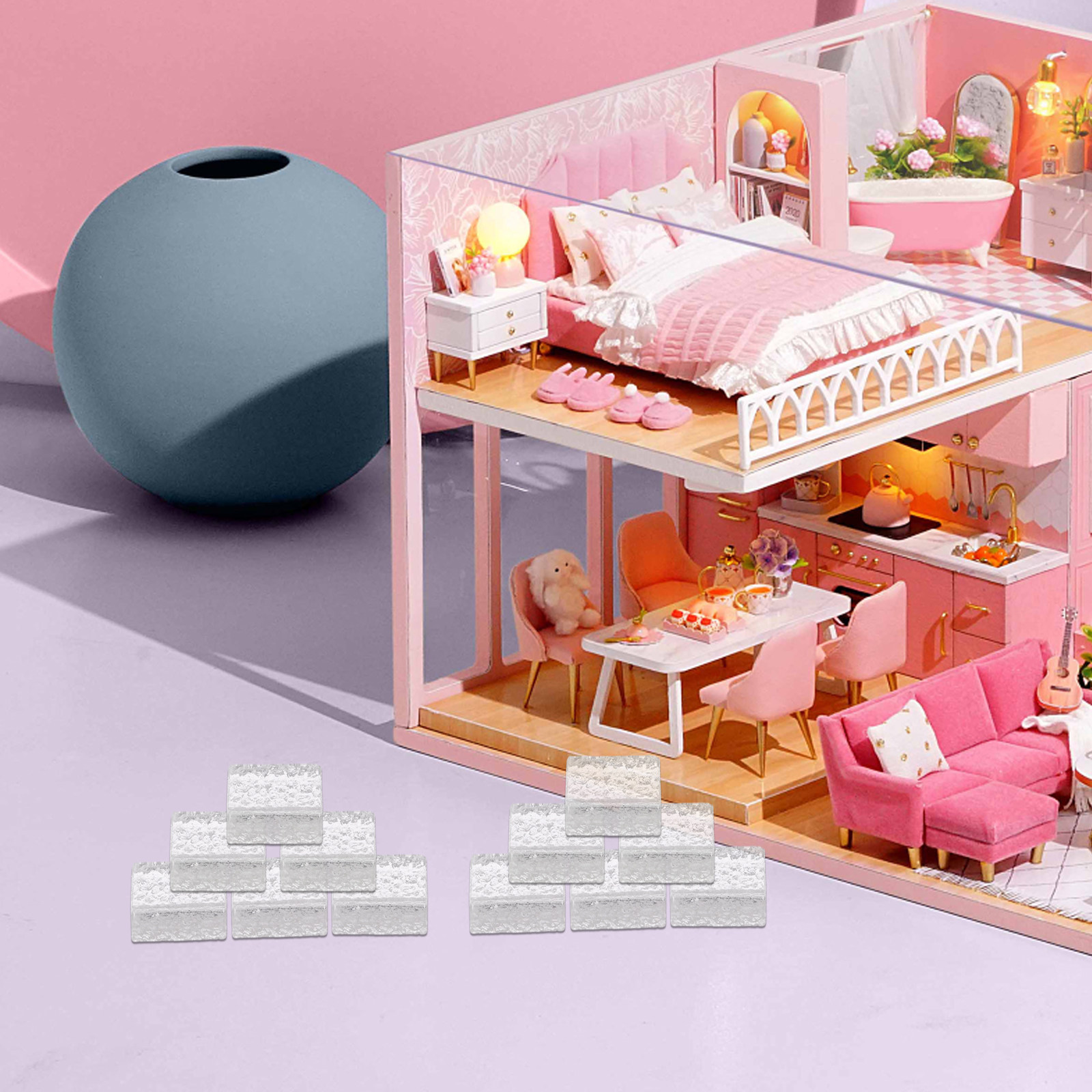 20 ชิ้น บล็อกแก้วคริสตัลขนาดเล - Interior Design Elements บทวิจารณ์และราคา